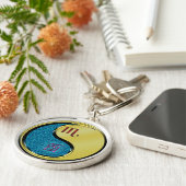 Skorpio & Metal-Runder Schlüsselanhänger (Seite)