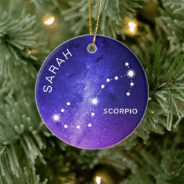 Skorpio Ornament Personalisiert Zodiac-Geschenk