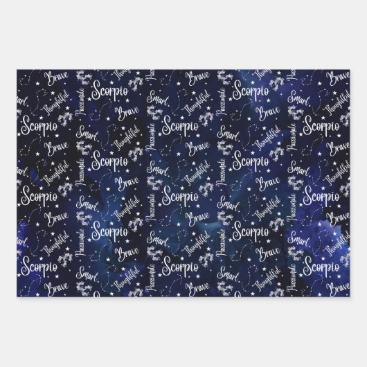 Skorpio Papierblätter Geschenkpapier Set (Vorderseite 3)