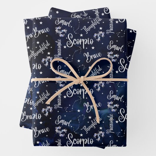 Skorpio Papierblätter Geschenkpapier Set (Beispiel)