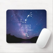 Skorpio | Personalisierte Sternbilder Mousepad (Mit Mouse)
