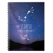 Skorpio | Personalisierte Sternbilder Notizblock (Vorderseite)