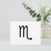 Skorpio Postkarte (Stehend Vorderseite)