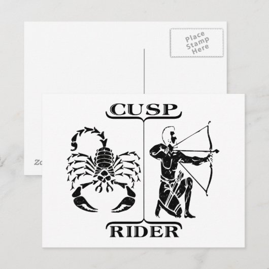 Skorpio/Sagittarius Postkarte (Vorne/Hinten)