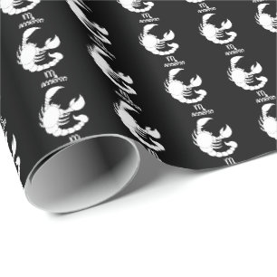 Skorpio Silhouette Wrapping Paper Geschenkpapier