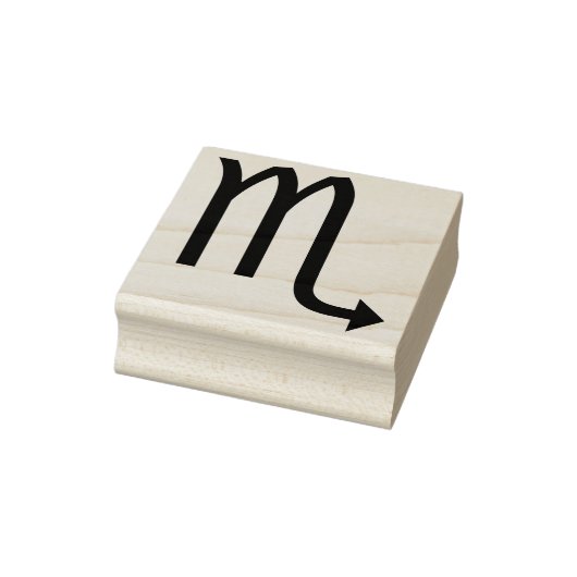 Skorpio-Symbol Briefmarke Gummistempel (Stempel)