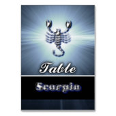 Skorpio Tischnummer (Rückseite)