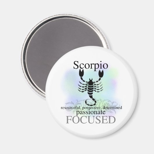 Skorpio über dich magnet (Vorderseite/Rückseite)