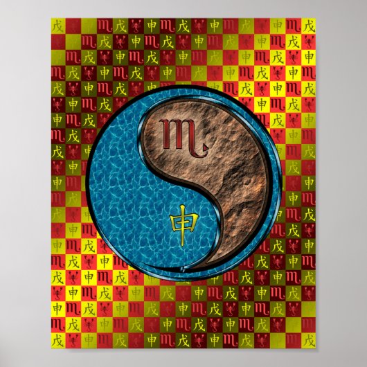 Skorpio und Erdaffe Poster (Vorne)
