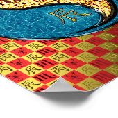 Skorpio und Feuerdrache Poster (Ecke)