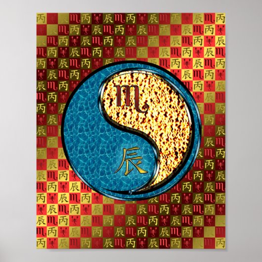 Skorpio und Feuerdrache Poster (Vorne)