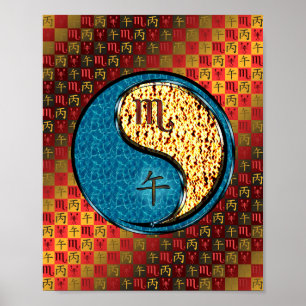 Skorpio und Feuerpferd Poster