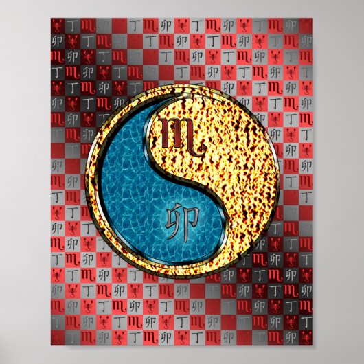 Skorpio und Feuerwerfer Poster (Vorne)