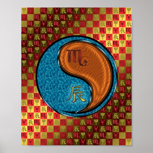 Skorpio und Holzdrache Poster (Vorne)