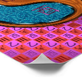 Skorpio und Holzroster Poster (Ecke)