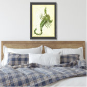 Skorpio, Vintager Sternbild Urania-Spiegel Leinwanddruck (Insitu (Schlafzimmer))