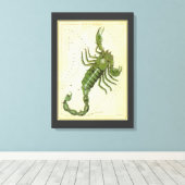 Skorpio, Vintager Sternbild Urania-Spiegel Leinwanddruck (Insitu (Holzboden))