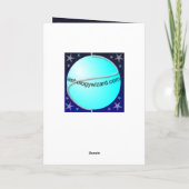 Skorpio Weihnachtskarte. Feiertagskarte (Rückseite)