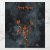 Skorpio Weinetikett (Einzelnes Label)