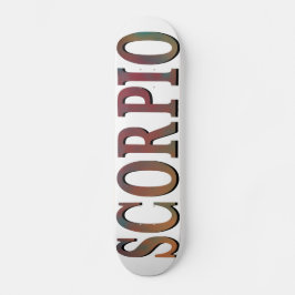 Skorpio White Skateboard Deck