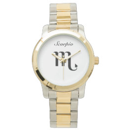 Skorpio Zeichen des Zodiaks. Mens Uhren. Armbanduhr