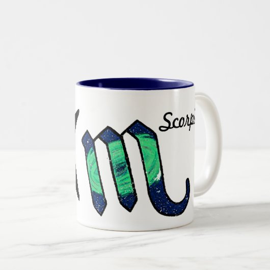 Skorpio. Ziqpu Zweifarbige Tasse (VorderseiteRechts)