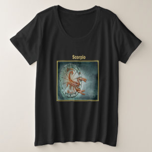 Skorpio Zodiac Astrologie Design Horoskop Große Größe T-Shirt