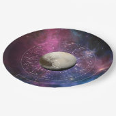 Skorpio Zodiac Astrologisches Zeichen - Planet Plu Pappteller (Schrägansicht)