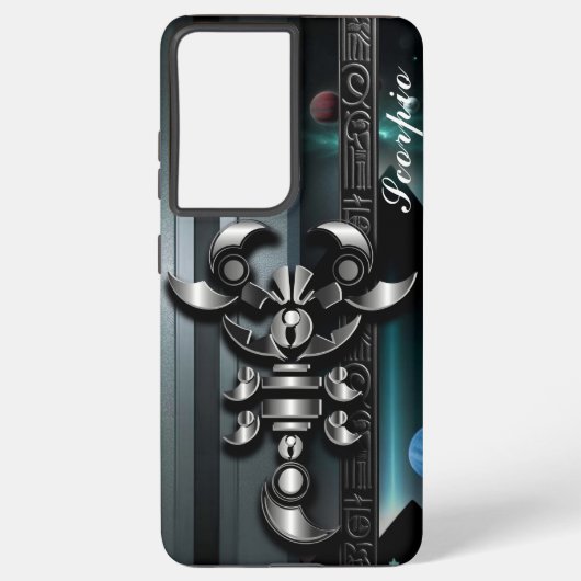 Skorpio, Zodiac, Gold, Geburt, Design, Trend Samsung Galaxy Hülle (Rückseite)