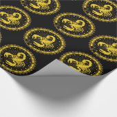 Skorpio - Zodiac - Symbol - Horoskop Geschenkpapier (Ecke)