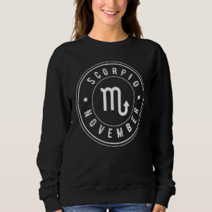 Skorpio - Zodiac-Zeichen Geburtstag Astrologie Sko Sweatshirt