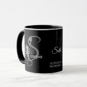 Skorpio ♏- Zodiac-Zeichen Tasse (Vorderseite Links)