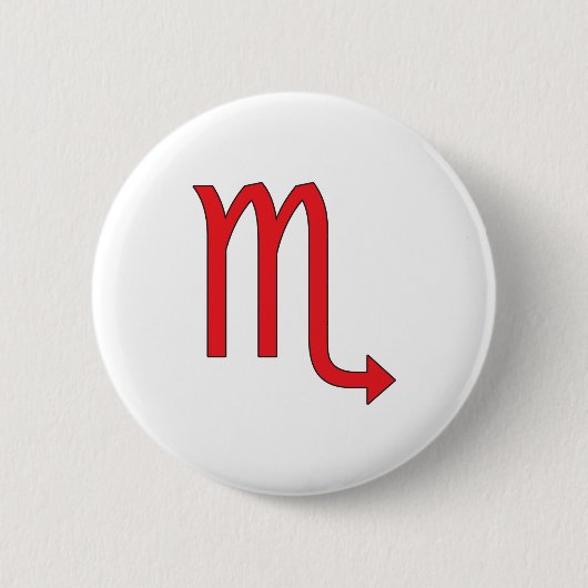 Skorpio, Zodiaksymbol, Horoskop Button (Vorderseite)