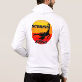 Skorpio zum Vintagen Geburtstag zum Sonnenuntergan Hoodie (Rückseite)