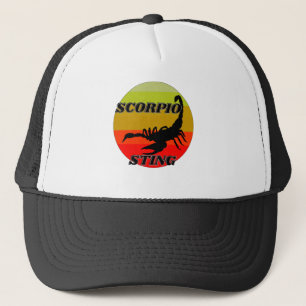 Skorpio zum Vintagen Geburtstag zum Sonnenuntergan Truckerkappe