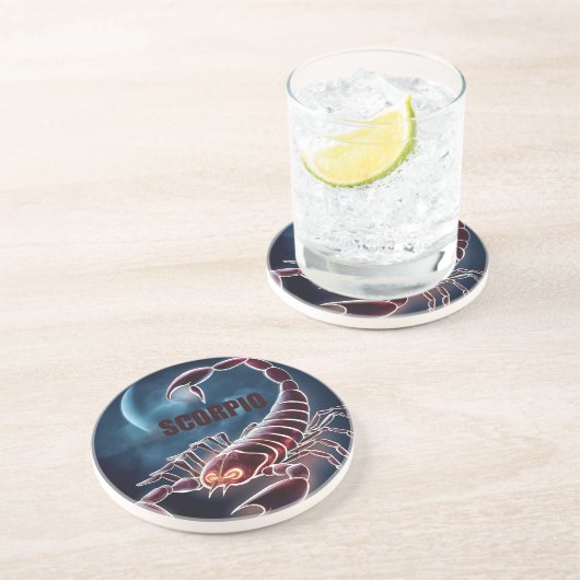 Skorpioastrologie Getränkeuntersetzer (Seite)