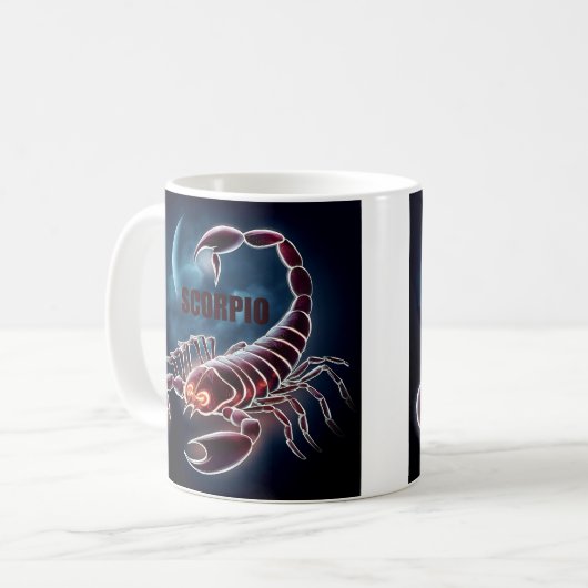 Skorpioastrologie Kaffeetasse (Vorderseite Links)