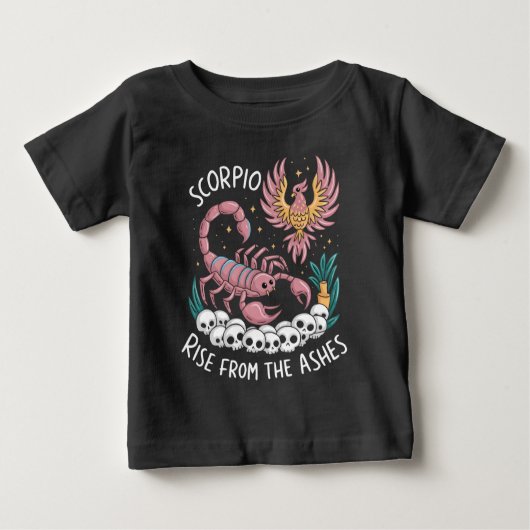 Skorpioaufstieg: Phönix des Zodiaks Baby T-shirt (Vorderseite)