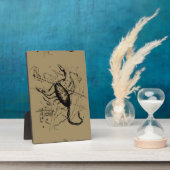 Skorpiokonstellation Hevelius 1690 Gravieren Fotoplatte (Seite)