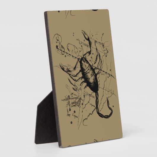 Skorpiokonstellation Hevelius 1690 Gravieren Fotoplatte (Seite)