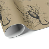 Skorpiokonstellation Hevelius 1690 Gravieren Geschenkpapier (Rolleneckpunkt)