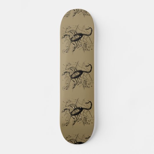 Skorpiokonstellation Hevelius 1690 Gravieren Skateboard (Vorderseite)