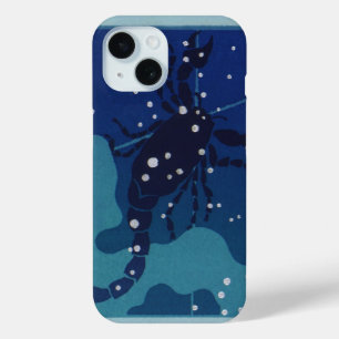 Skorpiokonstellation, Vintage Zodiakastastrologie iPhone 15 Hülle
