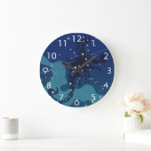 Skorpiokonstellation, Vintage Zodiakastastrologie Große Wanduhr (Zuhause)