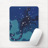 Skorpiokonstellation, Vintage Zodiakastastrologie Mousepad (Mit Mouse)