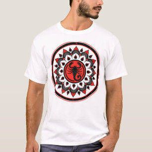 Skorpion 2026 Phoenix Zodiac Mandala – Macht & Tie T-Shirt
