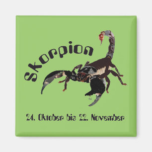Skorpion 24. bis 22. Oktober Magnet