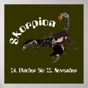 Skorpion 24. Bis 22. Oktober Poster