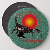 Skorpion 24 Okt. au 22 nov. Boutons - Abzeichen Button (Vorne & Hinten)