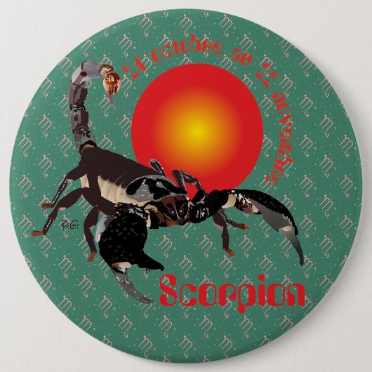 Skorpion 24 Okt. au 22 nov. Boutons - Abzeichen Button (Vorderseite)